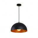Close-up detail of the double-layer semicircle design and the contrasting inner and outer finishes