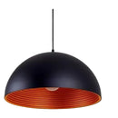 50CM large statement ceiling light anchoring a spacious industrial loft living room