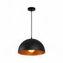 Detailed shot of the durable outer matte black iron finish and rugged industrial construction