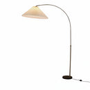 Studio product photography of the fishing floor lamp against a neutral background