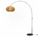 Indoor standing light fixture enhancing the depth and corner space of a room