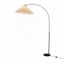 Angled view showcasing the 1800mm tall arch design and overhead shade