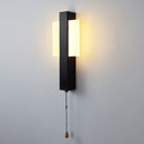 Close-up detail of the matte black frame and crisp white diffuser element