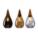 Soot colored glass finish adding a touch of bold, modern contrast to a minimalist interior