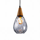 220V glass pendant light brightening up a chic urban coffee shop setting
