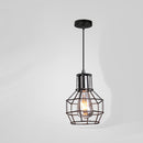 Studio product photography of the wrought iron cage chandelier against a seamless white background