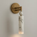 Soft, atmospheric illumination washing gracefully up and down a bedroom accent wall